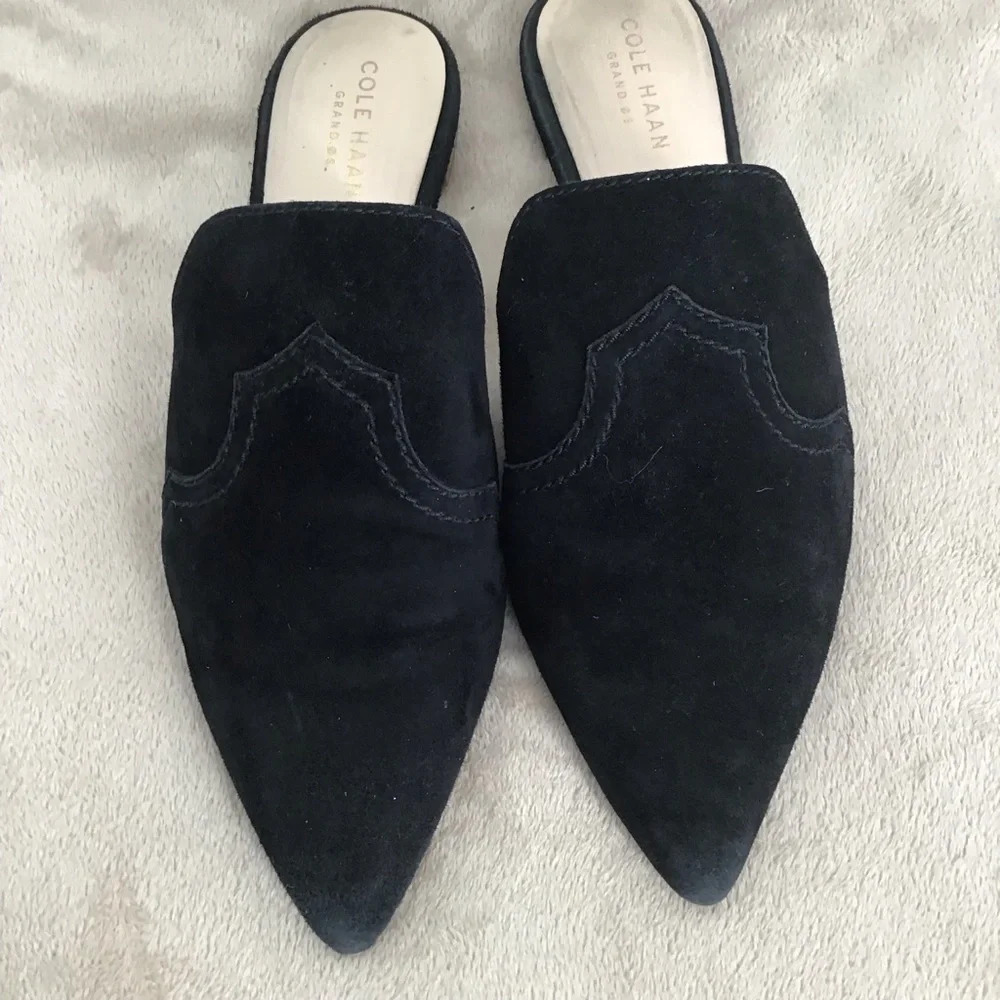 Cole Haan Women’s Hadley Suede Leather Slide Casual Mule Loafer Size 6M - Picture 5 of 12